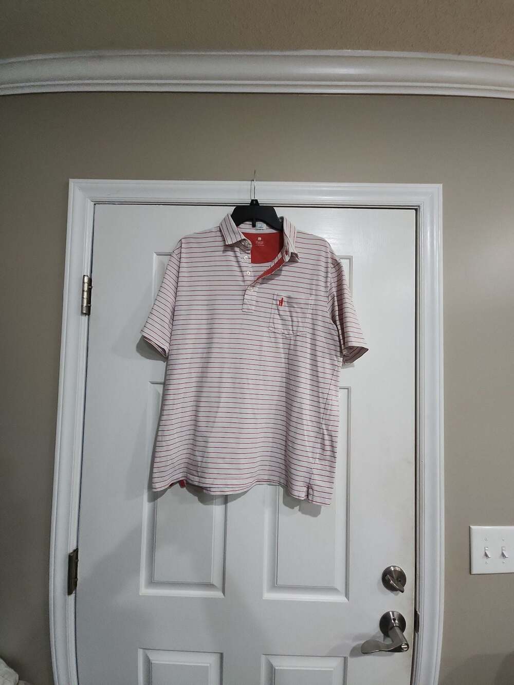 johnnie-O Hangin' Out Striped Polo Shirt Size L